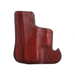 Don Hume Ambidextrous Brown Leather Front Pocket Holster for Keltec P32/P3AT 